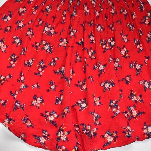 American Eagle Outfitters Red Floral Flouncy Shorts Size M - Picture 7 of 8